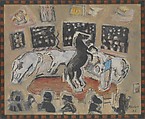 Circus Horses, John Marin American, Oil on canvas, with artist-made frame