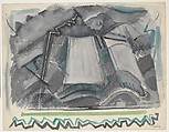 Storm, Taos Mountain, New Mexico, John Marin American, Watercolor over charcoal on paper