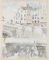 Along the Seine, John Marin American, Watercolor and graphite on paper