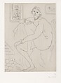 Nude Seated in the Studio, Henri Matisse  French, Chine collé etching