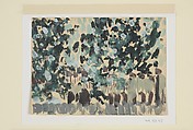 Green Leaves, Arthur Dove American, Matte opaque paint on paper