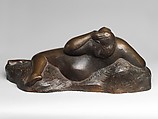 The Mountain, Gaston Lachaise (American (born France) Paris 1882–1935 New York), Bronze, with artist-designed glass plinth