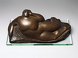 The Mountain, Gaston Lachaise (American (born France) 1882–1935), Bronze, with artist-designed glass plinth