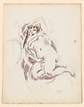 Siesta, Jules Pascin  American, born Bulgaria, Watercolor, graphite, and pen and brown ink on paper