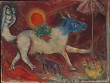 Cow with a Parasol, Marc Chagall  French, born former Russian Empire, now Belarus, Oil on canvas