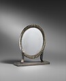 Mirror, Raymond Templier (French, Paris 1891–1968 Paris), Silver, gold, carnelian, enamel, pewter, French