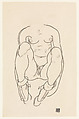 Torso of a Seated Woman with Boots, Egon Schiele Austrian, Charcoal on paper