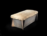 Bench, Jean Dunand  French, born Switzerland, Lacquered wood, goatskin