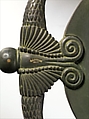 Hand Mirror, Armand-Albert Rateau (French, Paris 1882–1938 Paris), Bronze, ivory, mirror glass, French