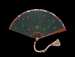 Fan, George Barbier (French, Nantes 1882–1932 Paris), Painted ivory, metal, silk, gilding