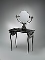 Dressing Table, Armand-Albert Rateau (French, Paris 1882–1938 Paris), Bronze, basalt, mirror glass