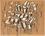Still Life, Fernand Léger (French, Argentan 1881–1955 Gif-sur-Yvette), Gouache and oil on tan wove paper
