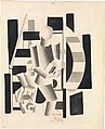 Two Figures with Dog, Fernand Léger (French, Argentan 1881–1955 Gif-sur-Yvette), Ink on white wove paper