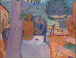 The Terrace at Vernonnet, Pierre Bonnard  French, Oil on canvas