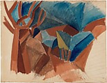 Landscape, Pablo Picasso (Spanish, Malaga 1881–1973 Mougins, France), Gouache and charcoal on paper