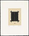 Home is a Foreign Place, Zarina (American, born Aligarh, India 1937–2020 London), Portfolio of 36 woodcut, printed chine collé with pen and black ink on paper