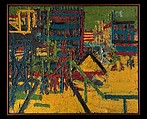 Mornington Crescent, Frank Auerbach British, born Germany, Oil on wood