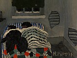 Sleepers, Horace Pippin (American, West Chester, Pennsylvania 1888–1946 West Chester, Pennsylvania), Oil on canvas board