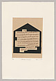 Letters from Home, Zarina (American, born Aligarh, India 1937–2020 London), Portfolio of woodcut chine collé and metalcut chine collé on paper