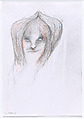 Kate, Enrico David Italian, Graphite and colored pencil on paper