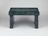 Survival: When There Is No Safe Place…, Jenny Holzer (American, born Gallipolis, Ohio, 1950), Serpentine footstool