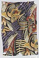Textile sample, Wiener Werkstätte, Silk