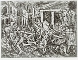 The Rape of the Sabines (#2), from ¦The Poussin Project: A Series of Prints after Nicolas Poussin¦, Leon Kossoff  British, Etching and aquatint