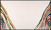 Alpha-Pi, Morris Louis American, Magna on canvas