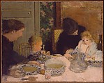 The Children's Meal, Pierre Bonnard  French, Oil on paperboard, mounted on wood panel