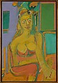 Woman, Willem de Kooning  American, born The Netherlands, Oil and charcoal on canvas