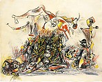 War, Jackson Pollock  American, Ink and colored pencils on paper