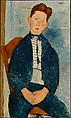 Boy in a Striped Sweater, Amedeo Modigliani Italian, Oil on canvas