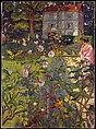 Garden at Vaucresson, Edouard Vuillard  French, Distemper on canvas