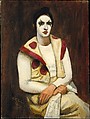Clown with a Black Wig, Walt Kuhn  American, Oil on canvas