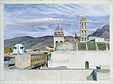 Church of San Esteban, Edward Hopper  American, Watercolor over graphite on paper