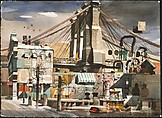 South Street Bridge, Dong Kingman  American, Watercolor on paper