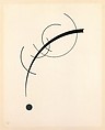 Free Curve to the Point - Accompanying Sound of Geometric Curves, Vasily Kandinsky French, born Russia, Ink on paper, mounted on board
