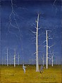 The Lightning that Struck Rufo Barcliff, Carroll Cloar  American, Tempera on composition board (Masonite)