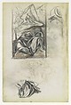 Untitled, Jackson Pollock (American, Cody, Wyoming 1912–1956 East Hampton, New York), Graphite and red colored pencil on paper (recto); graphite on paper (verso)