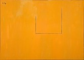Open No. 37: In Orange with Charcoal Line, Robert Motherwell  American, Polymer paint and charcoal on canvas