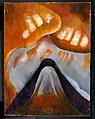 Mountain and Sky, Arthur Dove  American, Oil on wood panel