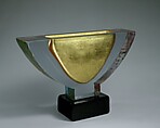 Gold Wing Vessel, John Lewis  American, Glass, gold leaf and copper alloy
