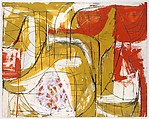 Red, Ochre and White, Fritz Bultman (American, New Orleans, Lousiana 1919–1985 Provincetown, Massachusetts), Gouache and graphite on paper