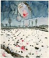 Winter Landscape, Anselm Kiefer  German, Watercolor, opaque watercolor, and graphite on paper
