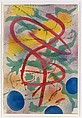 Untitled, Tony Smith  American, Brushed and spattered colored inks on paper
