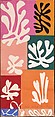 Snow Flowers, Henri Matisse French, Watercolor and gouache on cut and pasted papers