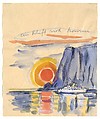 A Ship Will Come, Anselm Kiefer (German, born Donaueschingen, 1945), Watercolor, gouache, and ballpoint pen on paper