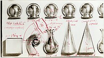 Chess Pieces, Man Ray  American, Pen and ink with graphite on gelatin silver print