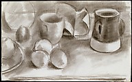 Still Life, Henri Matisse French, Charcoal on paper