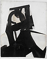 Untitled, Franz Kline  American, Cut and pasted papers with black ink on paper